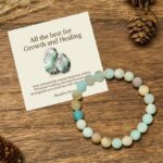 Buddha Stones "All the Best for Love and Harmony" Stone Quartz Bracelet Includes Gift Message Card - 8mm - Amazonite - Standard Gift Box - image 38
