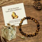 Buddha Stones "All the Best for Love and Harmony" Stone Quartz Bracelet Includes Gift Message Card - 8mm - Tiger Eye - Deluxe Gift Bag (+$12.59) - image 53