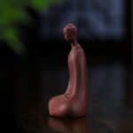 Buddha Stones Formless Buddha Purple Clay Serenity Home Desk Decoration 5.7*9.6 cm - image 4