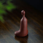 Buddha Stones Formless Buddha Purple Clay Serenity Home Desk Decoration 5.7*9.6 cm - image 5