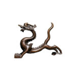 Buddha Stones Mini Dragon Alloy Luck Protection Home Decoration 7.6*2.5*5.4 cm - image 5