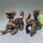 Buddha Stones FengShui Small PiXiu Alloy Wealth Luck Decoration 9.2*2.4*5.2 cm - image 4