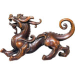 Buddha Stones FengShui Small PiXiu Alloy Wealth Luck Decoration 9.2*2.4*5.2 cm - image 10