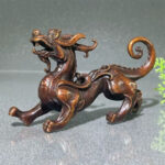 Buddha Stones FengShui Small PiXiu Alloy Wealth Luck Decoration 9.2*2.4*5.2 cm - image 2