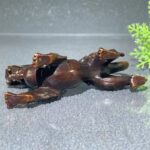 Buddha Stones FengShui Small PiXiu Alloy Wealth Luck Decoration 9.2*2.4*5.2 cm - image 6