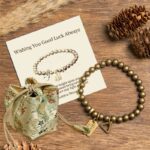 Buddha Stones "Wishing You Good Luck Always" Pure Copper Brass Bracelet Includes Gift Message Card - 7.9-8.3in(20-21cm) - Deluxe Gift Bag (+$12.59) - image 7