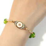 Buddha Stones "May Light and Protection Be With You" Peridot Bracelet Includes Gift Message Card - image 10