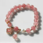 Buddha Stones "Wishing Love and Sweet Blessings" Quartz Bracelet Includes Gift Message Card - image 13